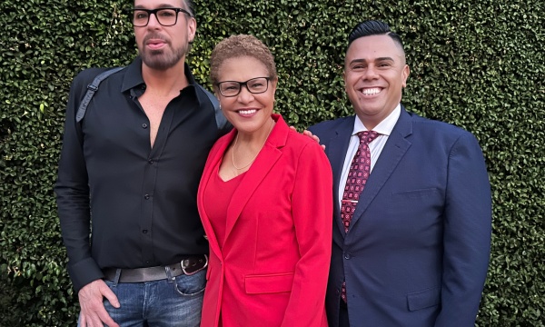 chaz dean, los angeles mayor karen bass, mark gonzalez